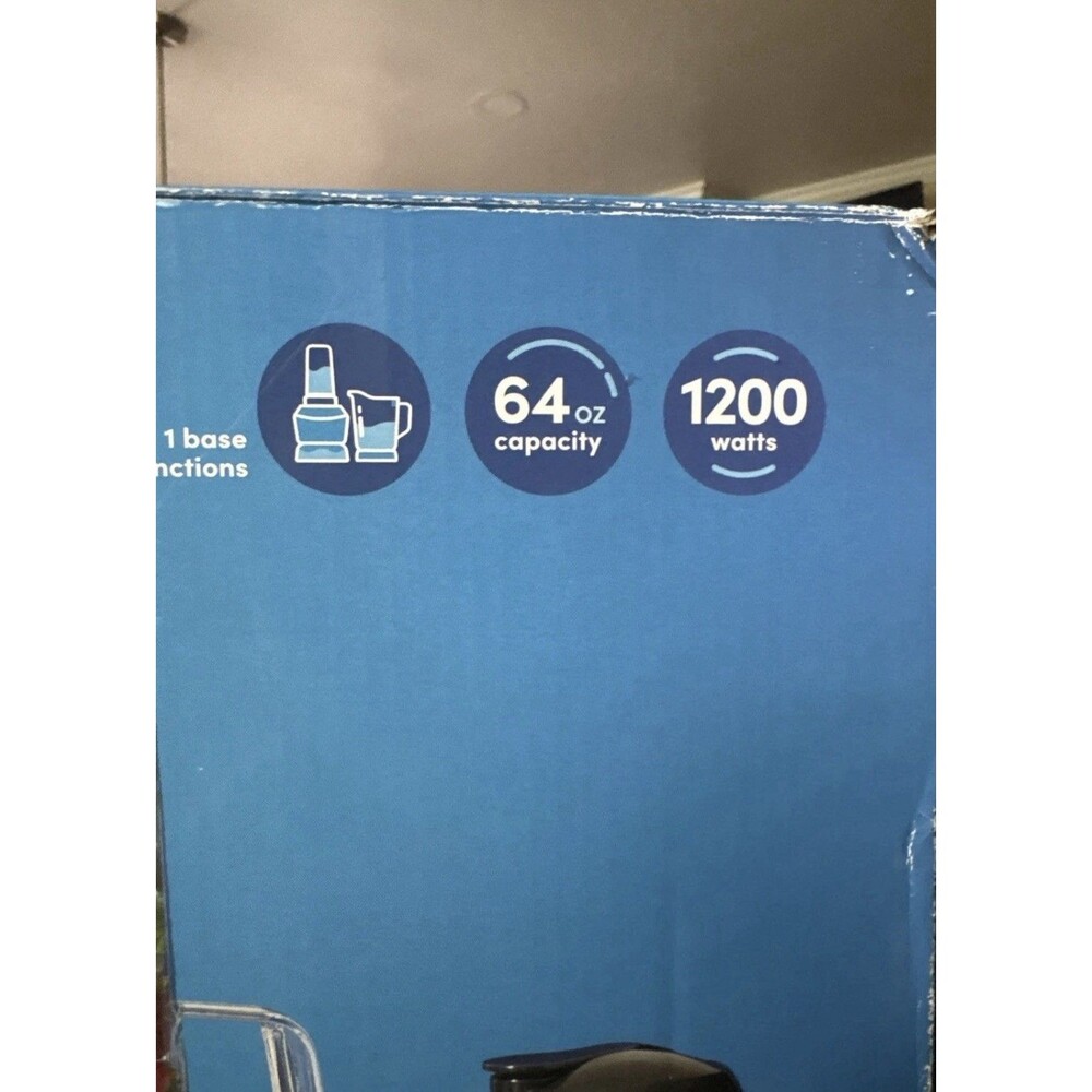 New NutriBullet 1200 Watt Blender Combo with Single Serve Cups NBF50500 Gray - Picture 14 of 16